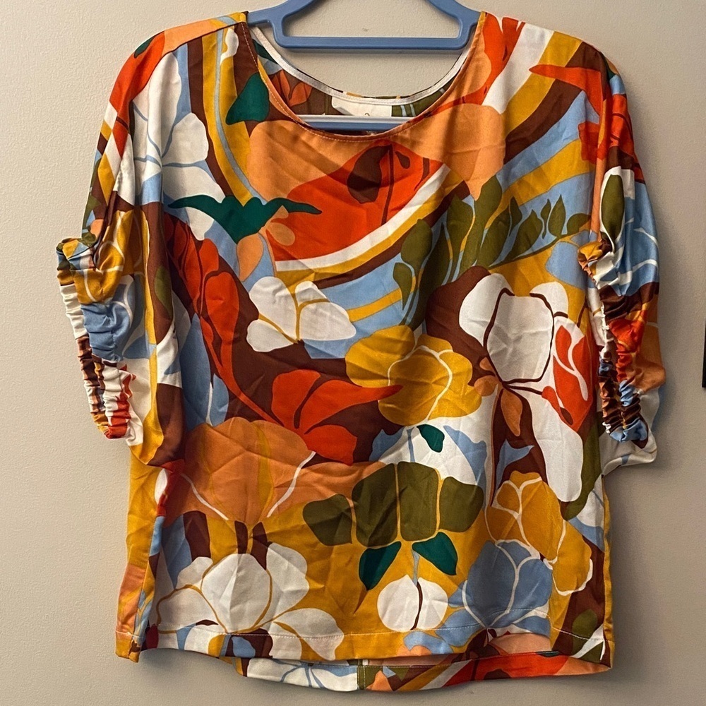 Melloday Colorful Floral Women's Top 🆕